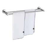 Toalheiro Porta toalhas Suporte Duplo De Parede Em Aço Inox