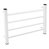 Toalheiro Térmico Elétrico Bivolt Branco De Parede Botão On off 42w Eletrostático Serve De Aquecedor Para Ambientes Pequenos Clínica Barbearia Salão Spa Hotel Pousada Banheiro Tomada Lado Direito