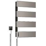 Toalheiro Térmico Rack Controle De Temperatura Temporizador Trilho Aquecedor De Toalhas Elétrico Casa Banheiro Fibra De Carbono Secador Com Tela LED 110V 220V F