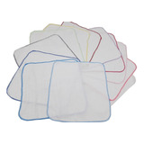 Toalhinha De Boca Quad 33x33 Com Crochê Pacote Com 3