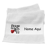Toalhinha Personalizada Com Nome Lembrancinha Kit 10 Uni