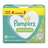 Toalhinhas Umedecidas Pampers Aloe Vera Com 192