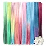 TOAOB 100 Peças De Limpadores De Cachimbo Gradiente 10 Cores Hastes De Chenille Para Artesanato De 30 Cm De Palitos Difusos Suprimentos De Artesanato Para Projetos De Arte DIY Decorações De Casa
