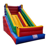Tobogã Alegria 4 5m X 2 8m X 3 8m Inflável Sem Motor