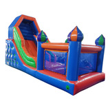 Tobogã Premium C Piscina Inflável C Motor 7m X 2 8m X 4 2m
