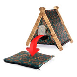Toca Cama Caminha Casinha Cabana Cães Gatos Pet C Colchão