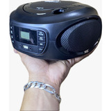 Toca Cd Portátil Ecopower C/ Bluetooth/usb-aux/radio Fm/mp3