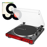 Toca Disco Bluetooth Vermelho Audio technica At lp60xbt rd c