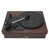 Toca Discos De Vinil Toca Discos Vintage De Madeira Entrada AUX Saída RCA Conector De 3 5 Mm Toca Discos Fonográfico De 3 Velocidades US 