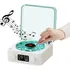 Toca-discos De Vinil Vintage, Gravador Estéreo Bluetooth Sem