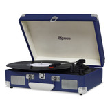 Toca Discos Raveo Sonetto Vitrola Gravação Usb Navy 110 220v