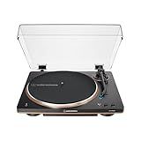 Toca Discos Vinil Audio Technica Sem Fio Automático AT LP70XBT BZ Preto E Bronze Bivolt 120 240V
