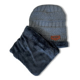 Toca Gorro Inverno E Gola Forrado Touca Com Cachecol Frio