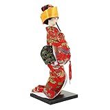Tofficu Decoração Do Hotel Estátua De Gueixa Antiga Presentes Japoneses Boneca Gueixa De Porcelana Boneca Quimono Japonesa Boneca Kabuki Asiática Plástico Escritório Figura Miniatura
