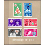 Togo Escotismo 1961 Bloco Sem Perfuração