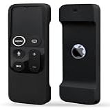 TOKERSE Capa De Silicone Antiderrapante à Prova De Choque Capa Remota Macia Compatível Com Controle Remoto Apple TV 4K 4 5 Geração Siri Preto