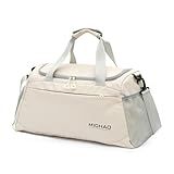 TOKSHOP Mala De Mão Bolsa Transversal Esportiva Para Academia Viagem 31 Litros Branco 
