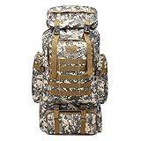 Tokshop Mochila Grande Impermeável 80 Litros Camping Trilha Camuflada Tática Militar Cargueira Aventura Pesca Acampamento De Alta Qualidade