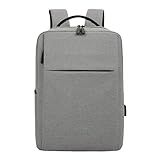 TOKSHOP Mochila Para Notebook Reforçada Impermeável Com Entrada USB Notebooks De Até 15 6 Polegadas Capacidade 25 Litros Acabamento Resistente Qualidade Premium Cinza