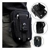Tokshop Pochete Bolsa Porta Objeto Celular Carteira Cinto Multiuso Cor Preto