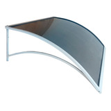 Toldo 1 09x77 Aluminio E Policarbonato Alveolar Para Porta