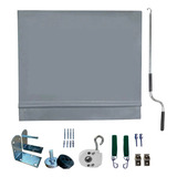 Toldo Cortina Cinza 2 40m X 3 20m Kit Completo