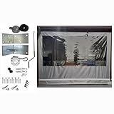 Toldo Cortina Retrátil Completo Várias Medidas Alta Resistência Cor Cristal 2m X 2 50m 