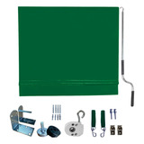 Toldo Cortina Verde 2 40m X 3 20m Kit Completo