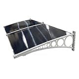 Toldo Policarbonato 2 00x1 00m Portas E Janelas Megatools Cobertura Chuvas Fumê Branco