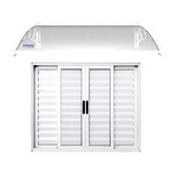 Toldo Policarbonato Alveolar Win Home 1 Metro X 1m Branco