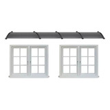 Toldo Policarbonato Alveolar Win Home 4 Metros X 1m Fumê