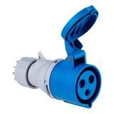 Tomada Acoplamento Ind 2p t 32a 220 250v 6h Tramontina Cor Tomada Acoplamento Azul