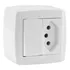 Tomada De Sobrepor 10a + Interruptor Simples Slim Box Ilumi
