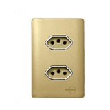Tomada Dupla 10a E 20a Novara Colors 5 Peças No485