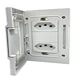 Tomada Dupla 10amp 4x2 A Prova D Agua Tempo Ip55 Kalop