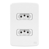 Tomada Dupla Composé Weg 20a 250v 2p+t Branco C/ Placa 4x2