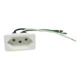 Tomada Eletrica Painel Caixa Embutir Mesa Movel 10a Branca