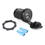 Tomada Embutir 12v Dupla Usb Barco Carregador Celular Gps