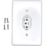 Tomada Fixa Embutir Bipolar 2P T ComPlaca 4X2 Stylus