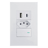 Tomada Interruptor Usb Tipo