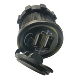 Tomada Moto 12v Dupla Usb Jet Barco Carregador Celular 4 2a
