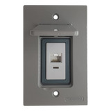 Tomada Rj45 Cat6 Tampa Piso Alumínio 4x2 Tramontina Liz
