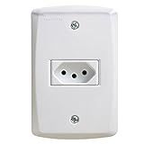 Tomada Simples 4X2 2P T NBR 10A 250V 57145 010 Branca Tramontina