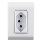 Tomada Simples Externa 10a Lizflex Tramontina Cor Branco