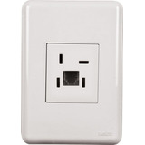 Tomada Telebrás Adap Americano Rj11 5363 Perlex kit C 3pç 