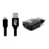 Tomada Usb 2 Saídas + Cabo iPhone 6 E 7 I2go