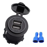 Tomada Usb Led Automotiva Turbo 4 2a Led Verde 12v 24v Carro