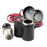 Tomada Usb Moto Carregador Celular Gps Acendedor Cigarro
