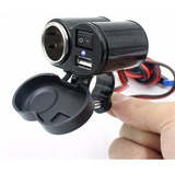 Tomada Usb Motocicleta Motoboy Celular Acendedor De Cigarro
