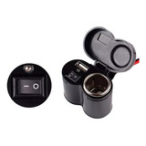 Tomada Usb P Moto Carregador Celular Gps Acendedor Cigarro
